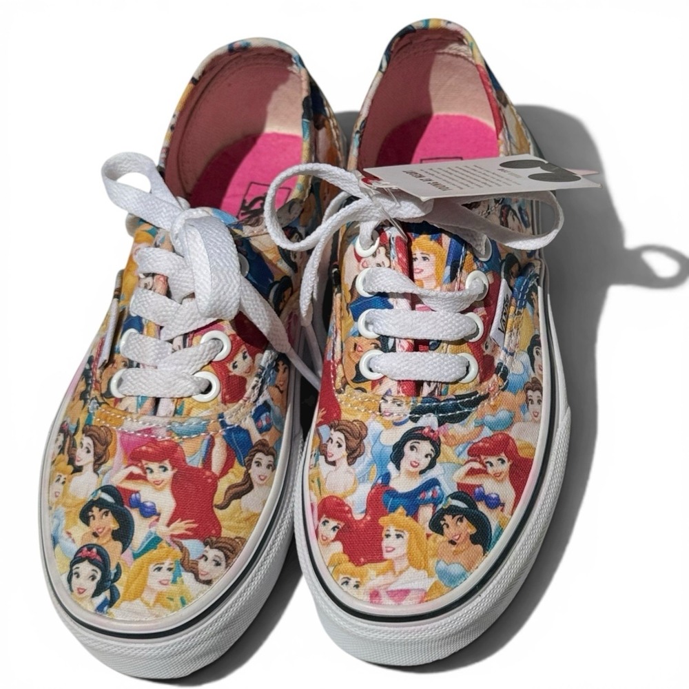Youth Size 13.5 Vans X Disney - Multi Princess - Authentic - Rare Sold Out Shoes